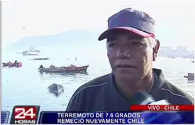 Dramático testimonio de pescador chileno que perdió embarcación tras terremoto