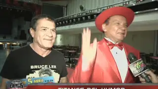 El espectacular mano a mano entre Melcochita y Miguel 'El Chato' Barraza