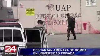 Falsa alarma de bomba desató pánico en Universidad Alas Peruanas