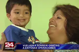 Niños con labio leporino vuelven a sonreír tras ser operados con éxito