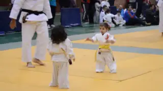 Estas dos niñas protagonizan la pelea de judo más tierna de la historia