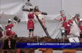 Arequipa: exhiben espectacular Vía Crucis mecatrónico por Semana Santa