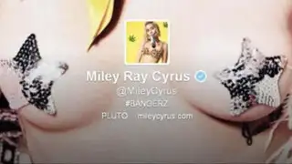 Cantante Miley Cyrus pone sus pechos como imagen de fondo en su Twitter