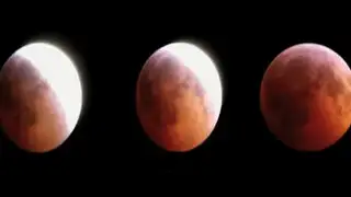 VIDEO: Así se vio el eclipse lunar en las ciudades del interior del país