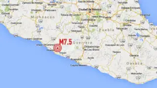 Fuerte sismo de 7,5 grados remeció estado de Guerrero en México