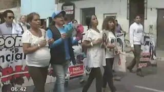 Padres de Ivo Dutra encabezaron marcha contra choferes irresponsables