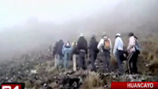 Huancayo: rescatan a turistas que se extraviaron en el nevado Huaytapallana