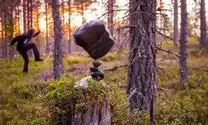 FOTOS: el arte del equilibrio de rocas a un nivel que parece imposible
