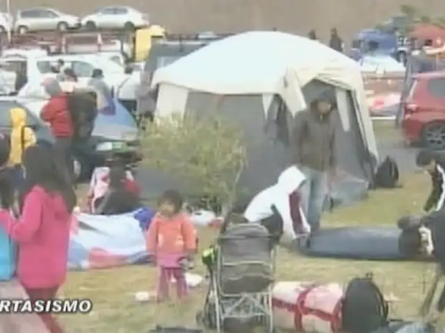 Iquique: Se niegan a volver a sus casas por temor a réplicas de terremoto