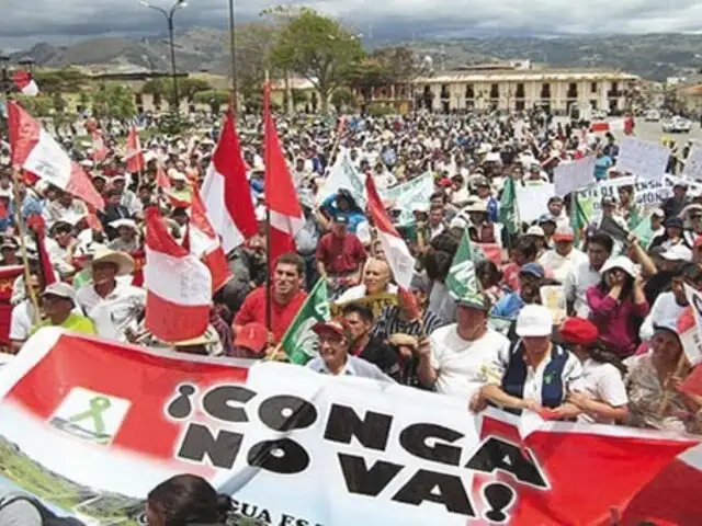 Cajamarca: este lunes reinician protestas contra proyecto Conga