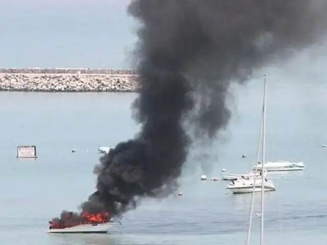 Callao: reportan que embarcación se incendia cerca de la playa Cantolao