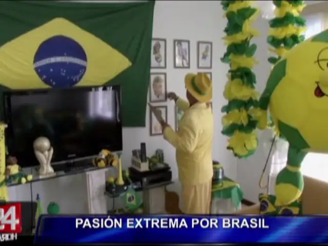 Mundial Brasil 2014: fanático muestra su pasión extrema por su selección