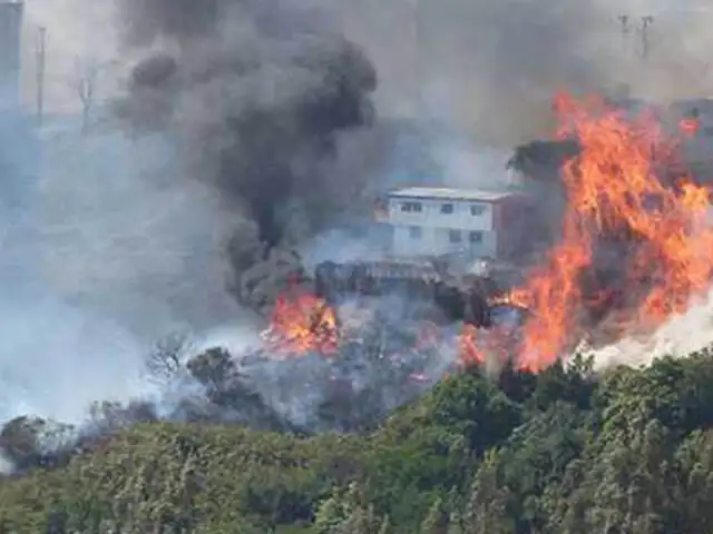 Chile: incendio en cerros de Valparaíso afectó a cinco familias peruanas
