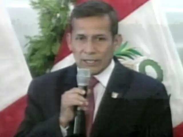 Ollanta Humala: Política de inclusión social está permitiendo reducir la pobreza