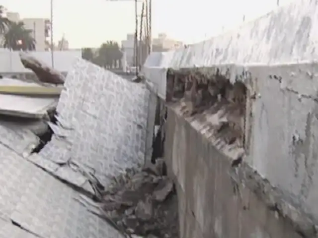 Oleaje destruye estructuras de Club Regatas Unión en La Punta