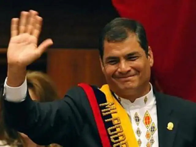 Presidente Rafael Correa defendió la regulación de los medios de comunicación