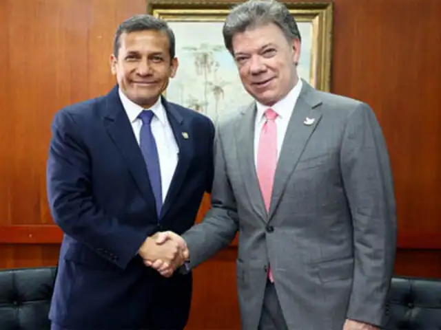 Mandatarios Ollanta Humala y Juan Manuel Santos sostuvieron reunión bilateral