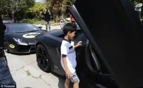 Automotora Lamborghini cumple sueño a niño en el día de su cumpleaños