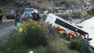 La Oroya: más de 40 heridos por volcadura de bus interprovincial al río Yauli