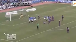 VIDEO: insólito golazo tras cuatro amagues se realizó en el fútbol de Japón