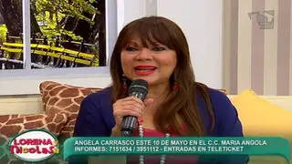 Ángela Carrasco se confiesa en una divertida entrevista con Lorena y Nicolasa