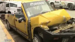 Taxista murió tras chocar contra camión recolector de basura en Chiclayo