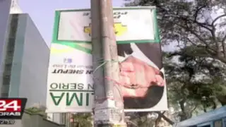 Destruyen propaganda a alcaldía de candidato toledista Juan Sheput