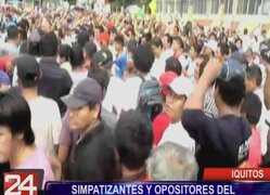 Loreto: simpatizantes y opositores de gobierno regional se agarraron a golpes