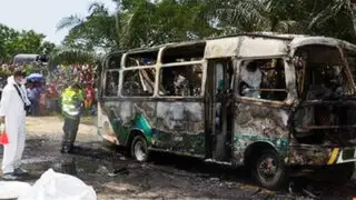 Colombia: encarcelaron a chofer del bus donde murieron 33 niños