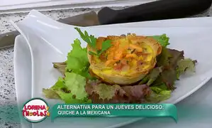 Aprende a cocinar un nutritivo quiche a la mexicana con la chef Miriam Punchin