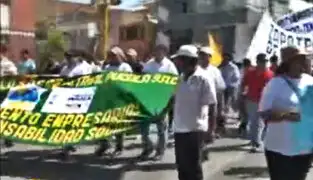 Chiclayo: trabajadores agroindustriales protestan por incumplimiento de pagos