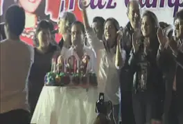 Nadine Heredia celebró su cumpleaños a ritmo de Pelo de Ambrosio