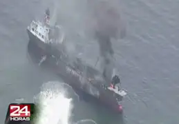 Japón: explosión de buque petrolero deja cuatro heridos y un desaparecido