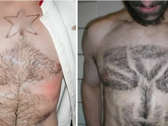 FOTOS: hombres que convirtieron sus depilaciones en experiencias épicas