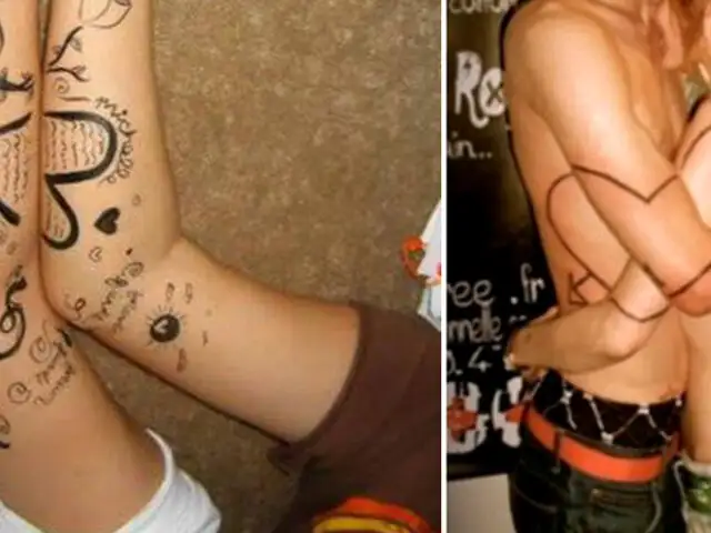 FOTOS: ejemplos de extravagantes tatuajes para sellar el amor de por vida
