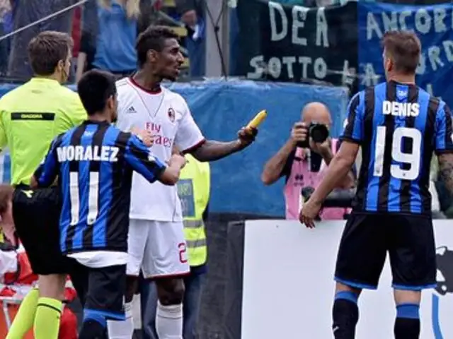 Italia: lanzan plátanos a Kevin Constant en partido entre Atalanta y Milan