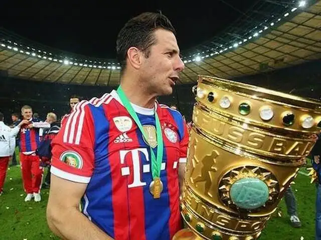Pizarro está entre los cinco jugadores con más títulos en la historia del Bayern