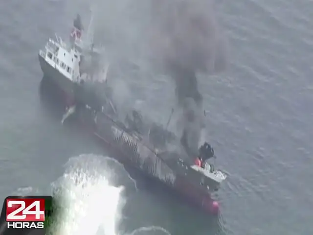 Japón: explosión de buque petrolero deja cuatro heridos y un desaparecido