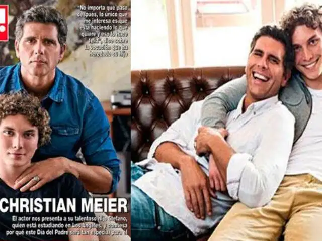 Cristian Meier y su hijo Stefano deslumbran en la portada de la revista Hola