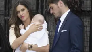 Íker Casillas bautiza a su hijo Martín antes de viajar al Mundial de Brasil