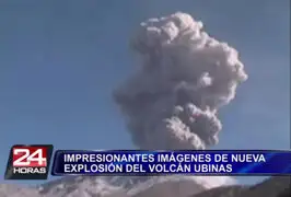 Arequipa: registran impresionantes imágenes de explosión del volcán Ubinas