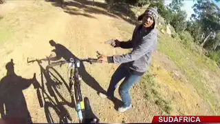 VIDEO: joven grabó el robo de su bicicleta con cámara instalada en el casco