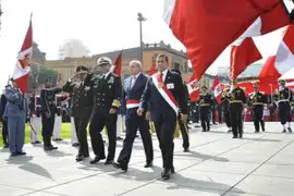 Presidente Humala participó en ceremonia por el Día de la Bandera del Perú