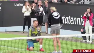 VIDEO: tenista recibió propuesta de matrimonio luego de ganar partido