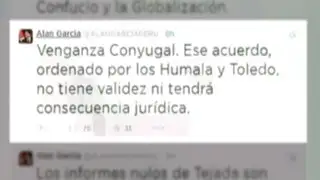 Alan García califica de "venganza conyugal" a informe de la Megacomisión