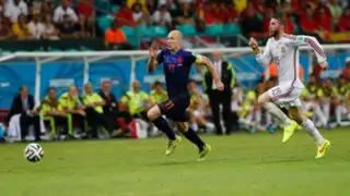 Arjen Robben corrió a 37 Km por hora en el duelo de Holanda contra España