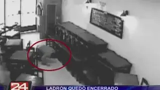 Delincuente se quedó dormido cuando pretendía robar restaurante en Miraflores