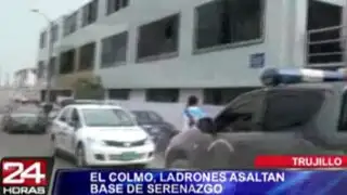 Trujillo: delincuentes se llevan computadoras de base central de Serenazgo