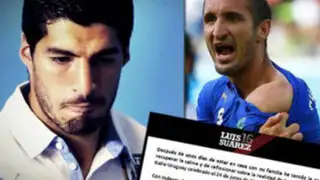 Luis Suárez arrepentido pide disculpas por mordisco a Giorgio Chiellini