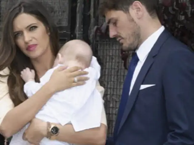 Íker Casillas bautiza a su hijo Martín antes de viajar al Mundial de Brasil